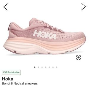 Hoka Bondi 8 - Size 9.5 - Pale muave/peach whip - Sold out color!